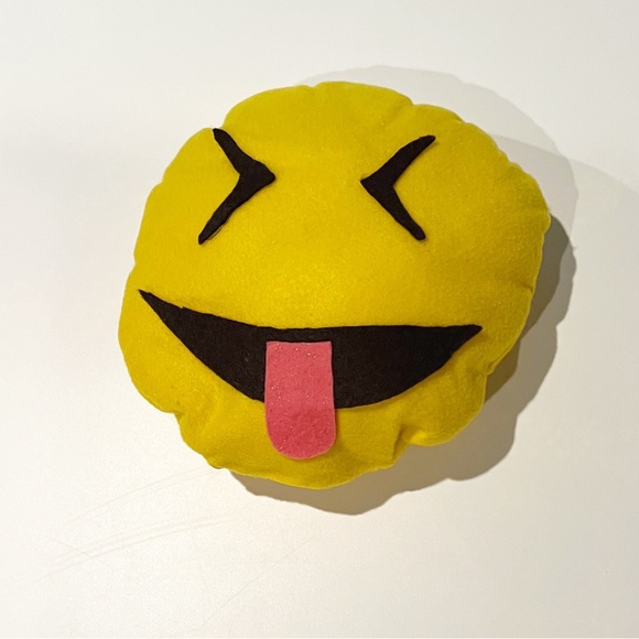 28. Two Emoji Pillows - Squinty Face with Tongue and Laughing Crying Face - Picture 6 of 7